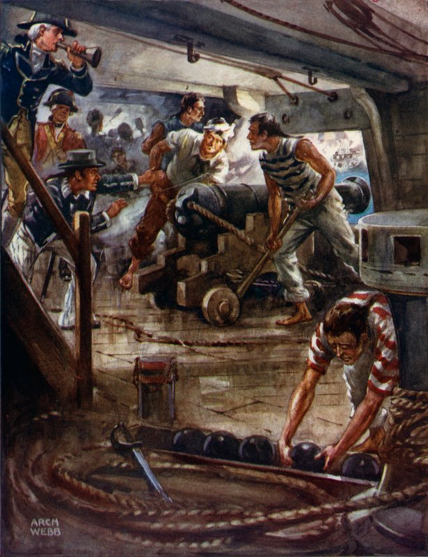 Slaget ved København af Archibald Bertram (after) Webb