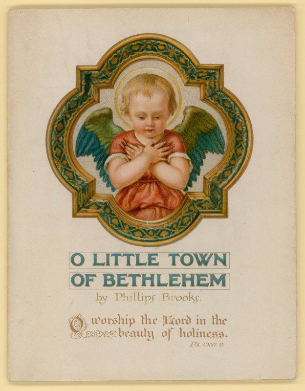 Illustration til O Little Town of Bethlehem (chromolitho) af Archibald Henning