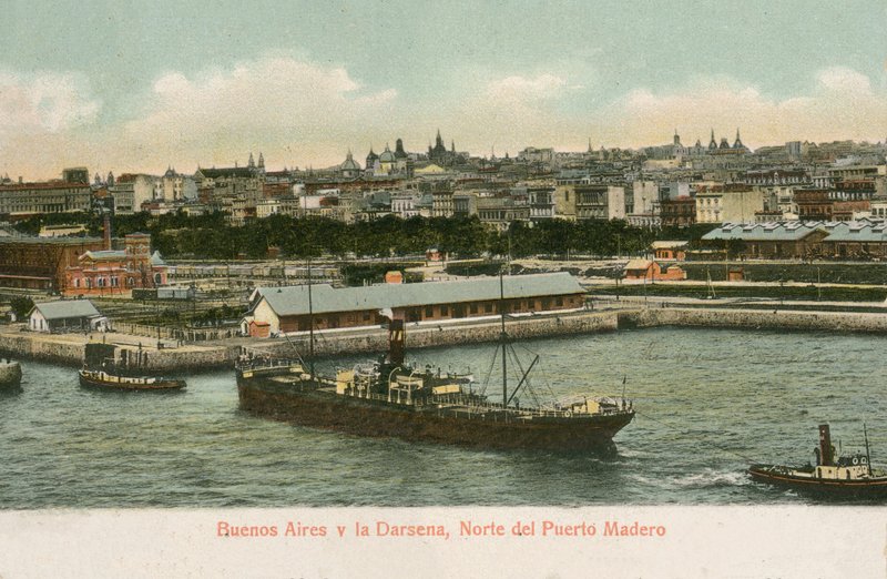 Darsena docks, Puerto Madero, Buenos Aires, Argentina (farvet foto) af Argentinian Photographer
