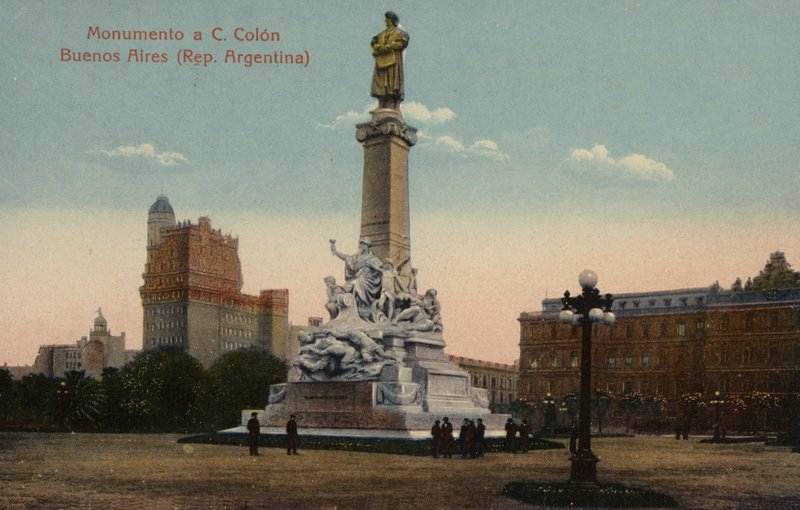 Monument til Christopher Columbus i Buenos Aires, Argentina af Argentinian Photographer