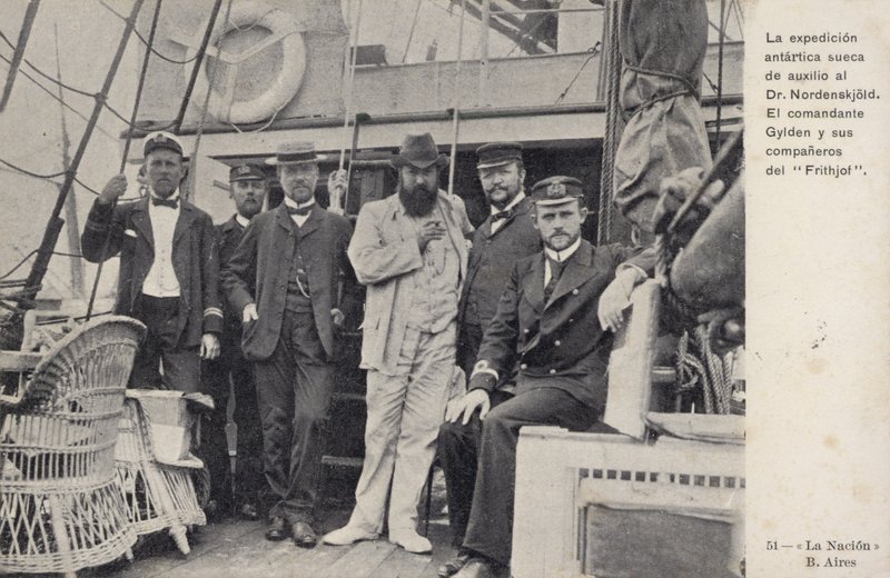 Svensk mission for at redde de skibbrudne medlemmer af Otto Nordenskjolds antarktiske ekspedition, c1904 af Argentinian Photographer