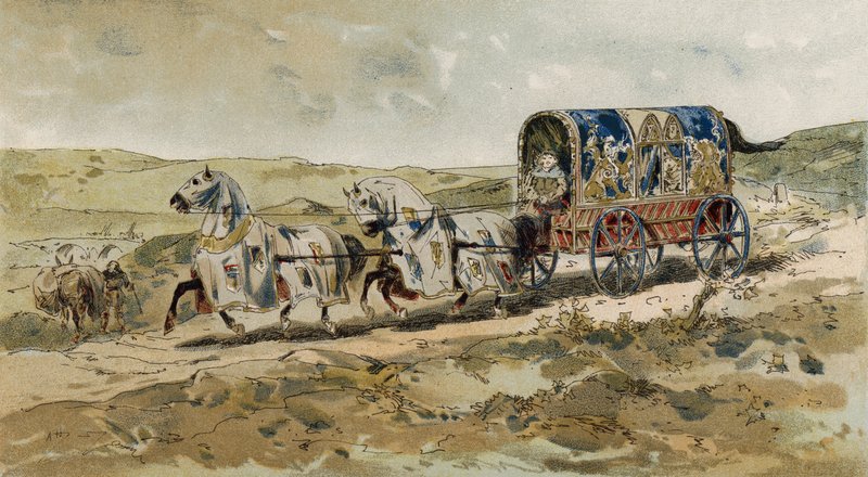 Vogn af en dame, 13. århundrede af Armand Jean Heins