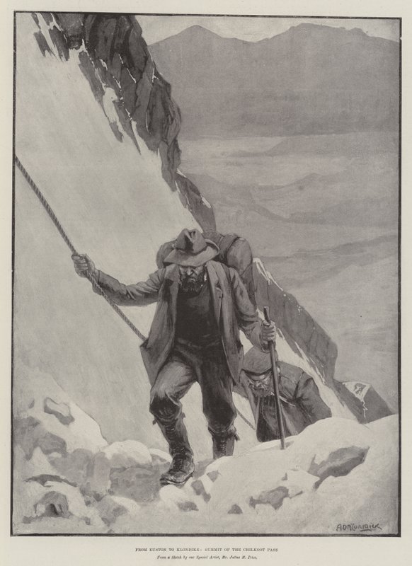 Fra Euston til Klondike, toppen af Chilkoot-passet af Arthur David McCormick