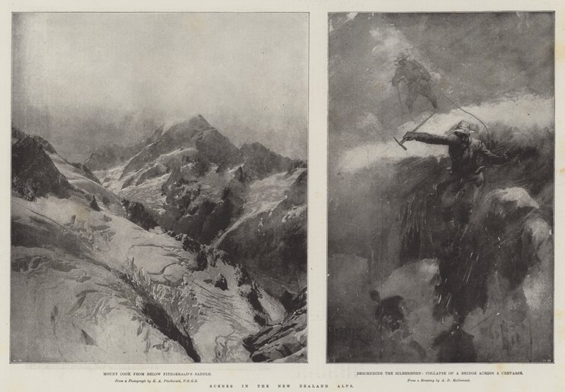 Scener i de newzealandske alper af Arthur David McCormick