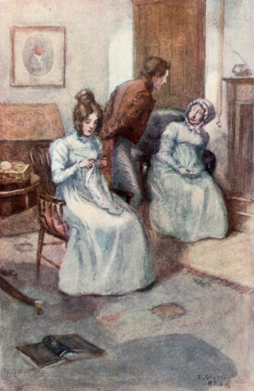 Illustration til Northanger Abbey af Jane Austen af Arthur Wallis Mills