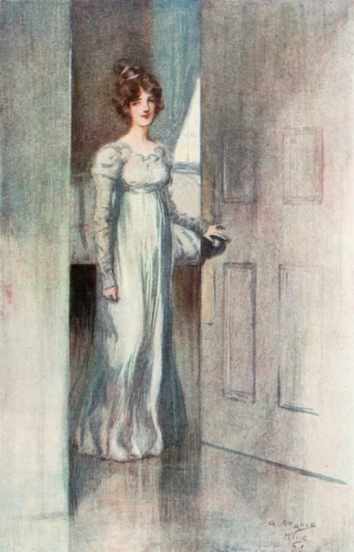 Illustration til Northanger Abbey af Jane Austen af Arthur Wallis Mills