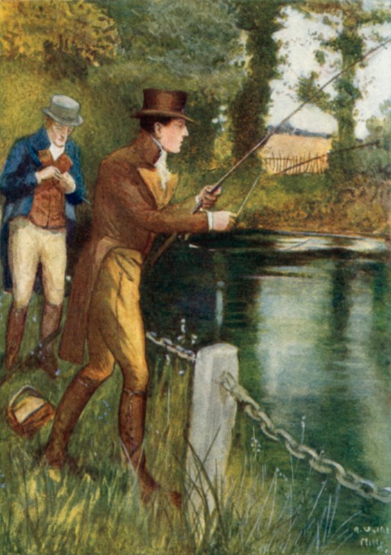 Illustration til Stolthed og fordom af Jane Austen af Arthur Wallis Mills
