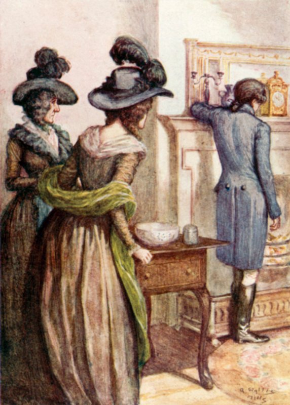 Illustration til Stolthed og fordom af Jane Austen af Arthur Wallis Mills