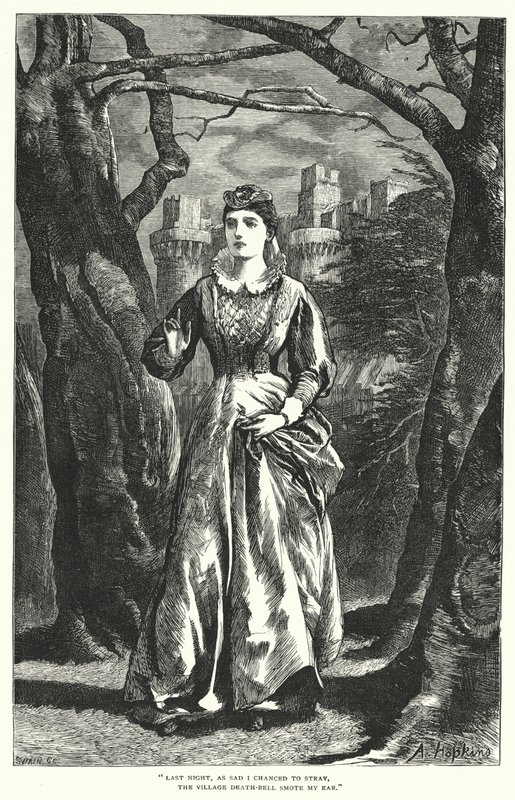 Cumnor Hall (gravering) af Arthur (after) Hopkins