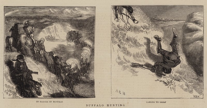 Bøffeljagt af Arthur Boyd Houghton