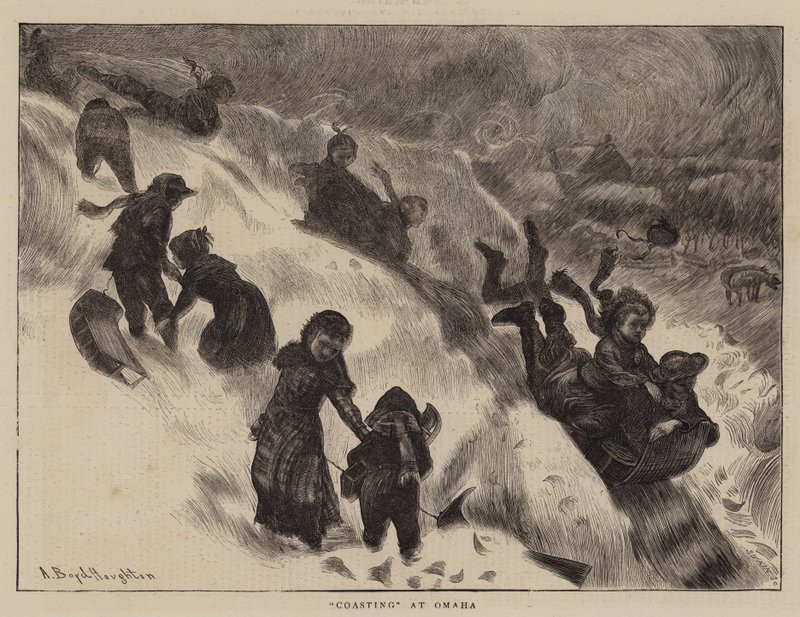 Kyst ved Omaha af Arthur Boyd Houghton