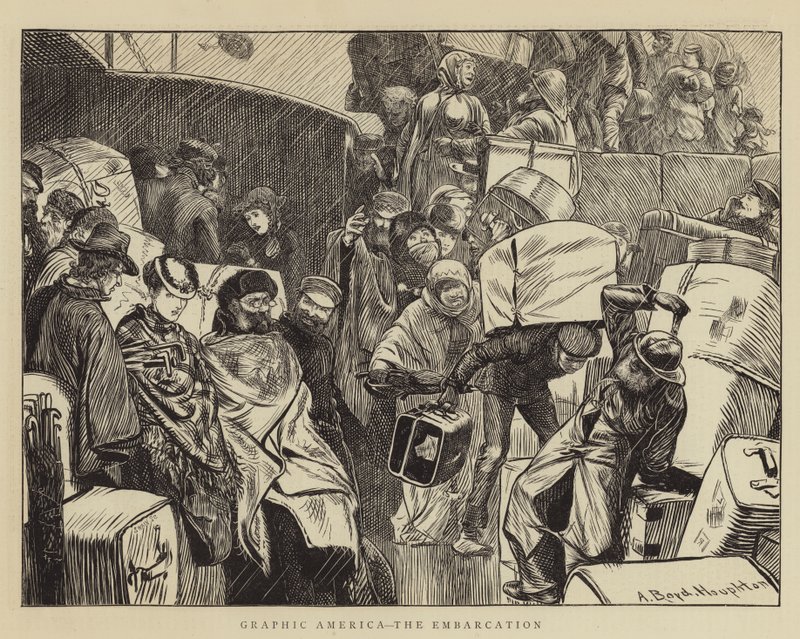 Grafisk Amerika, indskibningen af Arthur Boyd Houghton