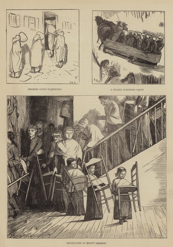 Grafisk Amerika, Shakers af Arthur Boyd Houghton
