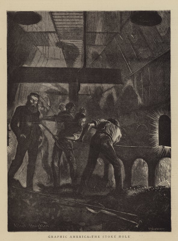 Grafisk Amerika, Stoke Hole af Arthur Boyd Houghton
