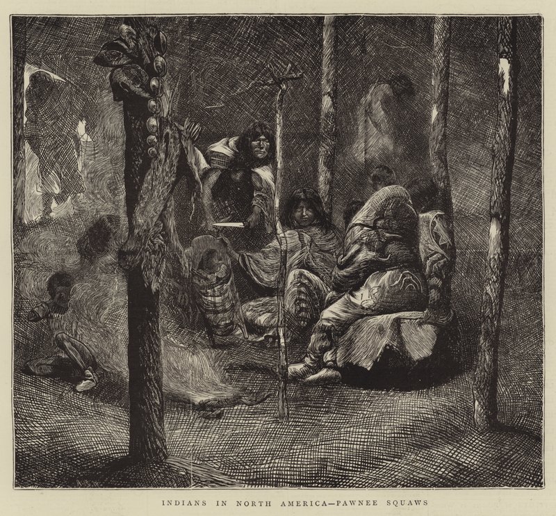 Indianere i Nordamerika, Pawnee Squaws af Arthur Boyd Houghton