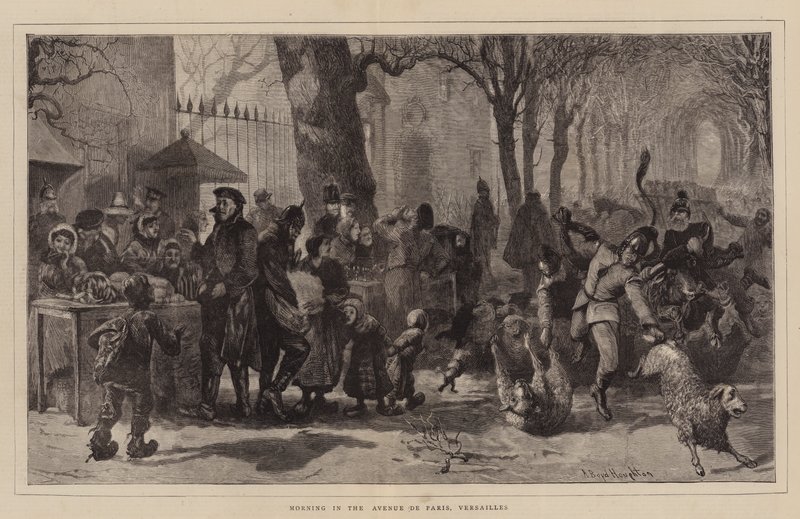 Morgen på Avenue de Paris, Versailles af Arthur Boyd Houghton