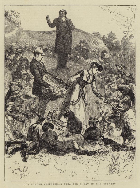 Vores London-børn, en bøn for en dag på landet af Arthur Boyd Houghton