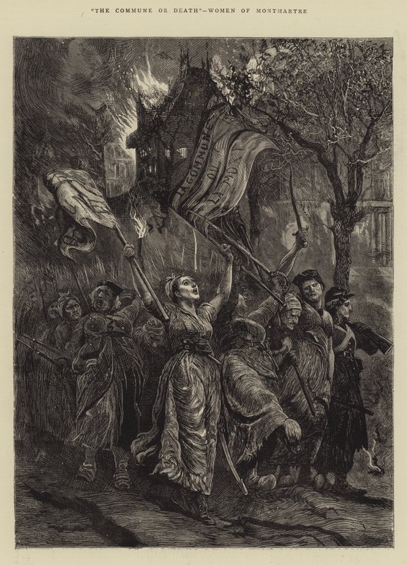 Kommunen eller døden, kvinder fra Montmartre af Arthur Boyd Houghton