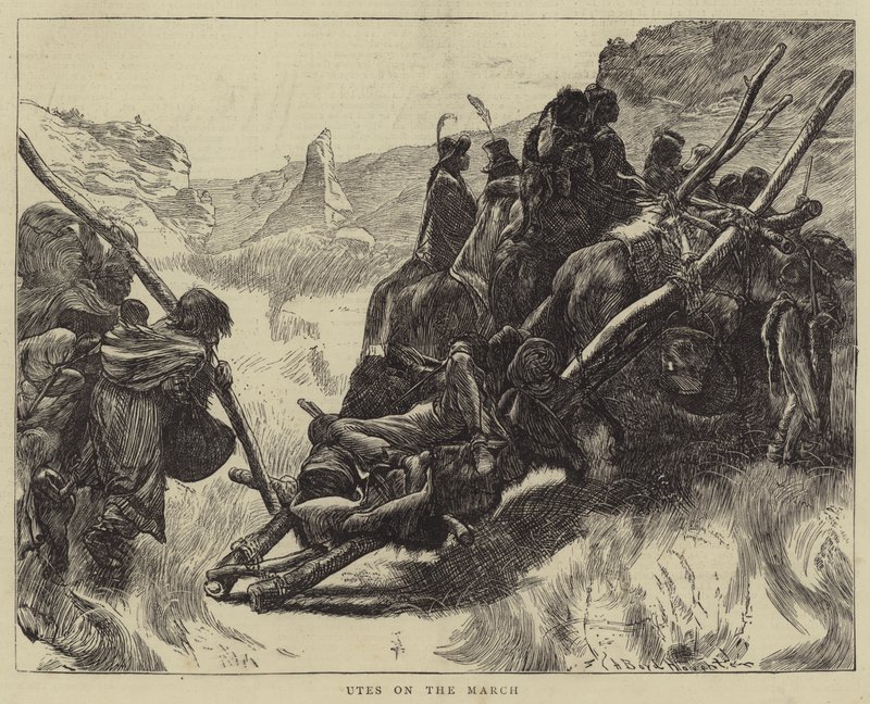 Utes i marts af Arthur Boyd Houghton