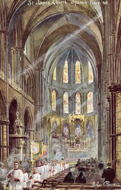St James Church, Spanish Place af Arthur Charles Payne