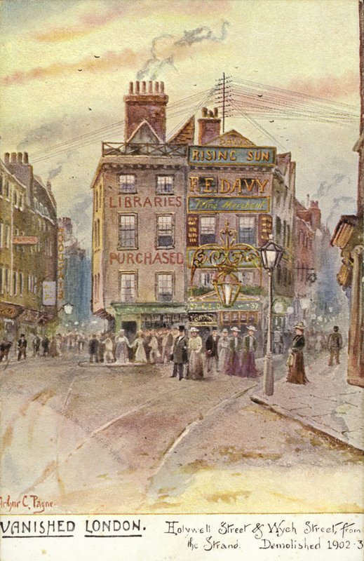 Forsvundet London - Holywell Street og Wych Street, fra Strand af Arthur Charles Payne