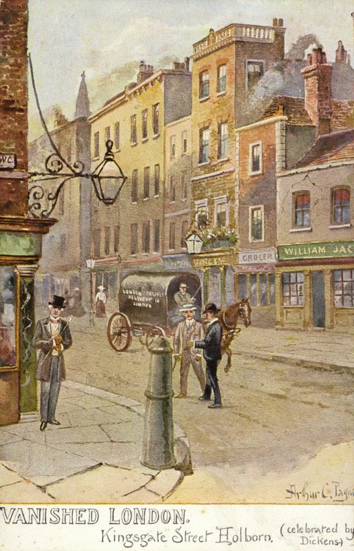 Vanished London - Kingsgate Street, Holborn (fejret af Dickens) af Arthur Charles Payne