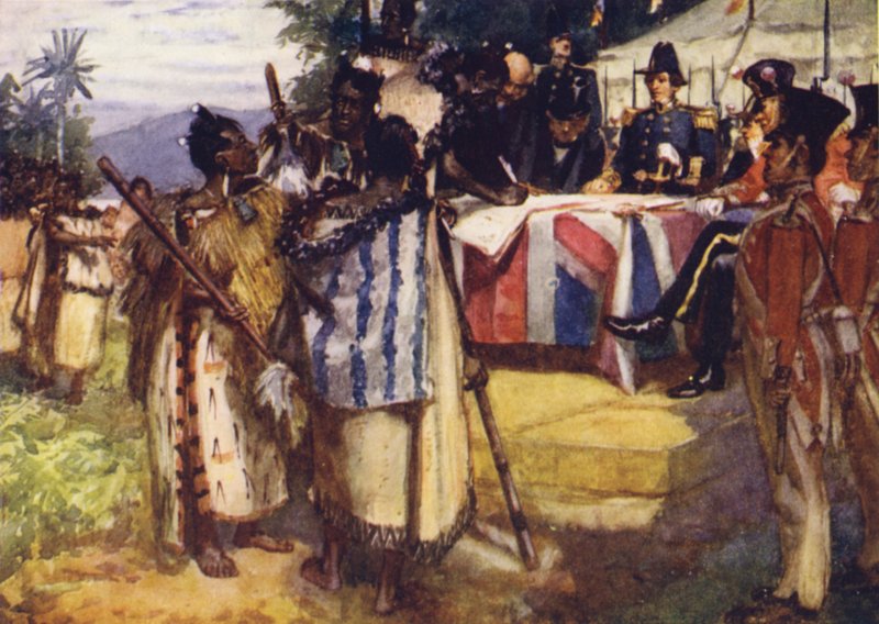 Underskrivelse af Waitangi-traktaten af Arthur David McCormick