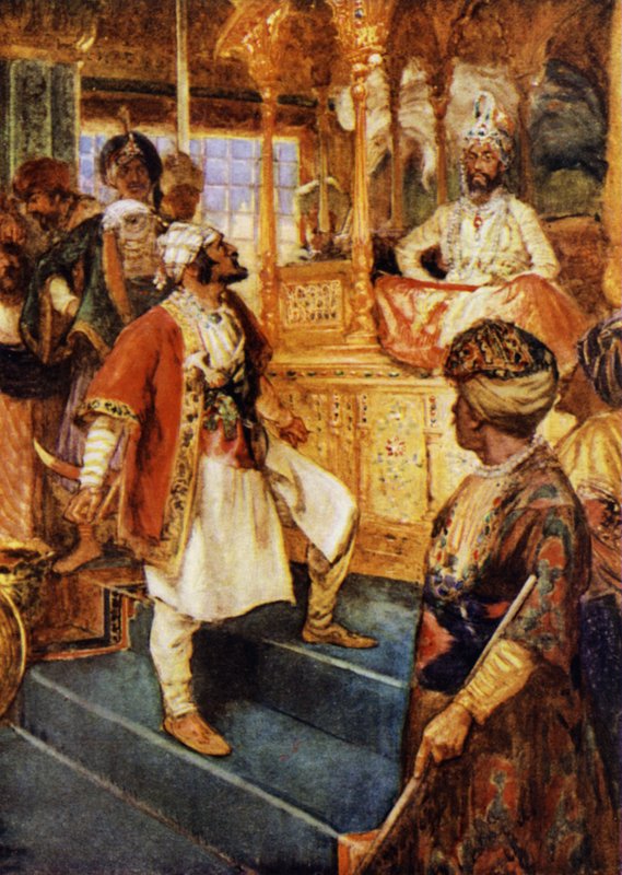 Sivaji trodser åbenlyst Great Moghul af Arthur David McCormick