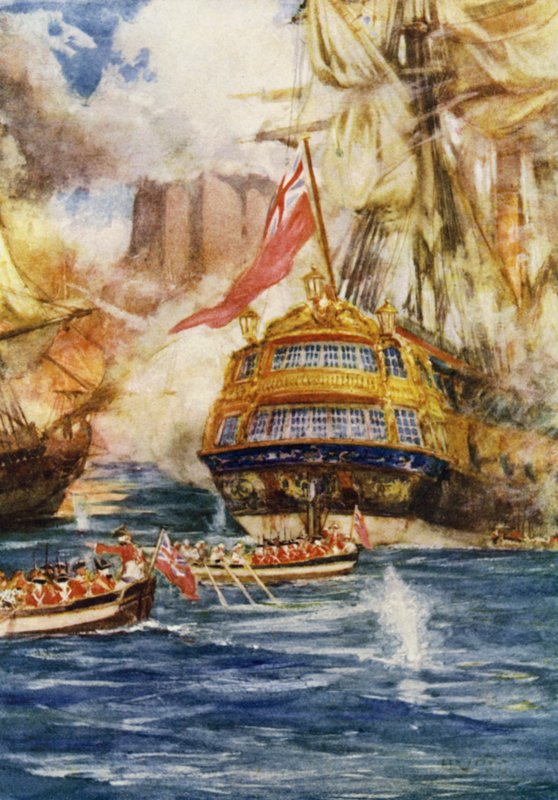 Stormningen af Geriah, 1756 af Arthur David McCormick