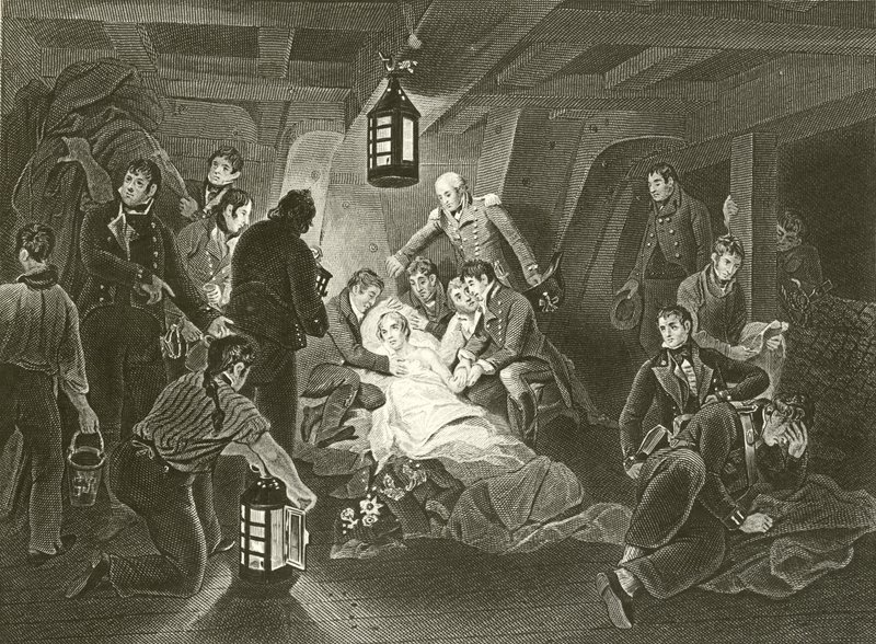 Lord Nelsons død af Arthur Devis
