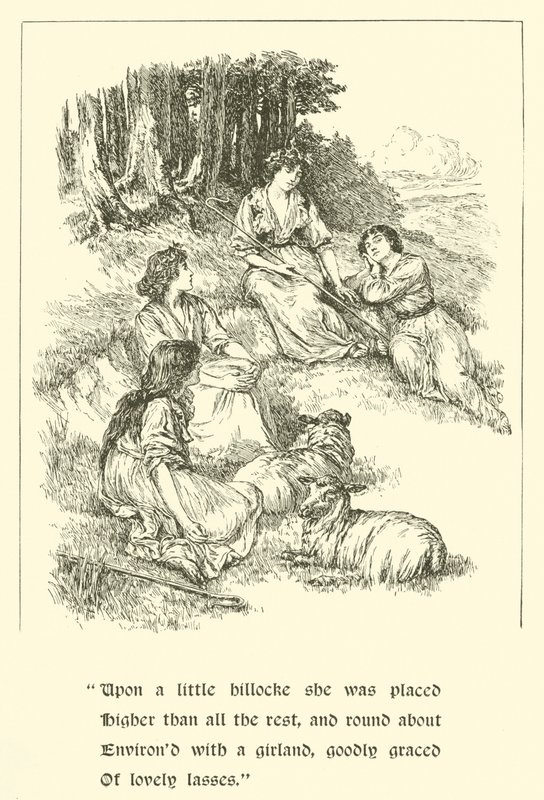 Sir Calidore, Knight Of Courtesy, Coridon And Pastorella (gravering) af Arthur George Walker