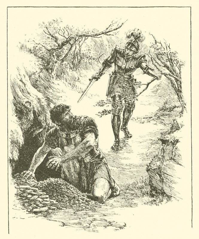 Sir Guyon, The Realm of Pluto (gravering) af Arthur George Walker