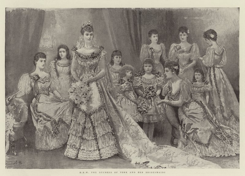 H.K.H. Hertuginden af York og hendes brudepiger af Arthur Hopkins