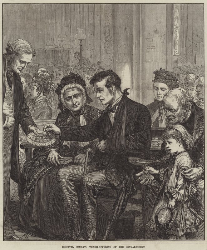 Hospitalssøndag, takkeoffer for rekonvalescenten af Arthur Hopkins