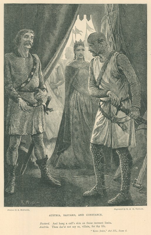 Illustration til Kong John af Arthur Hopkins