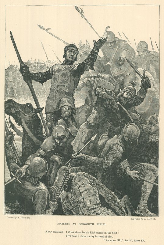 Illustration til kong Richard III af Arthur Hopkins