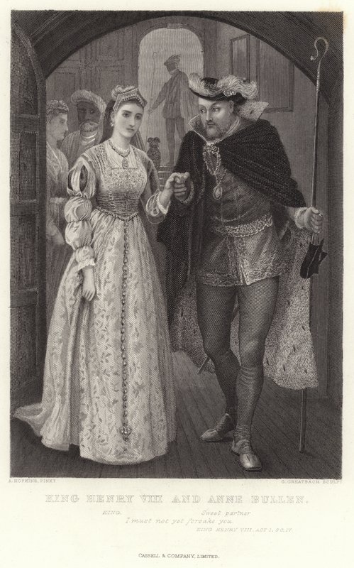 Kong Henrik VIII og Anne Bullen, Kong Henrik VIII, akt I, Sc IV af Arthur Hopkins