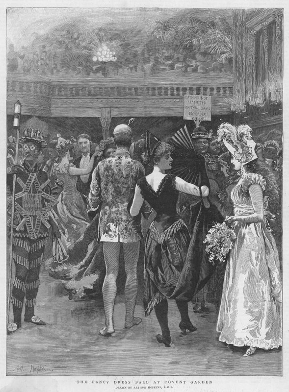 Fancy Dress Ball i Covent Garden af Arthur Hopkins