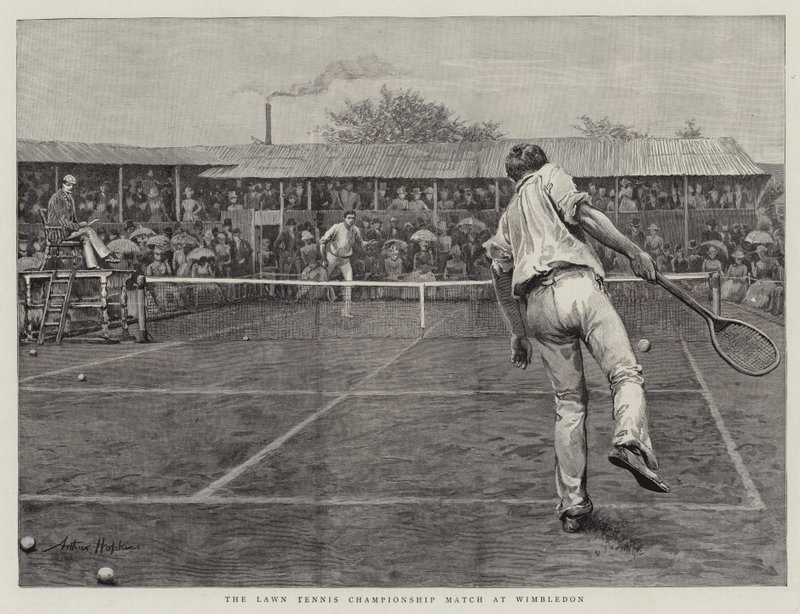 Lawn Tennis Championship Match i Wimbledon af Arthur Hopkins