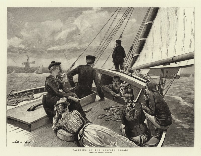 Yachting på Norfolk Broads af Arthur Hopkins