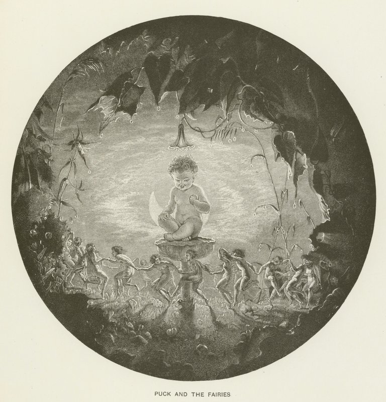 Puck og feerne af Arthur Hughes