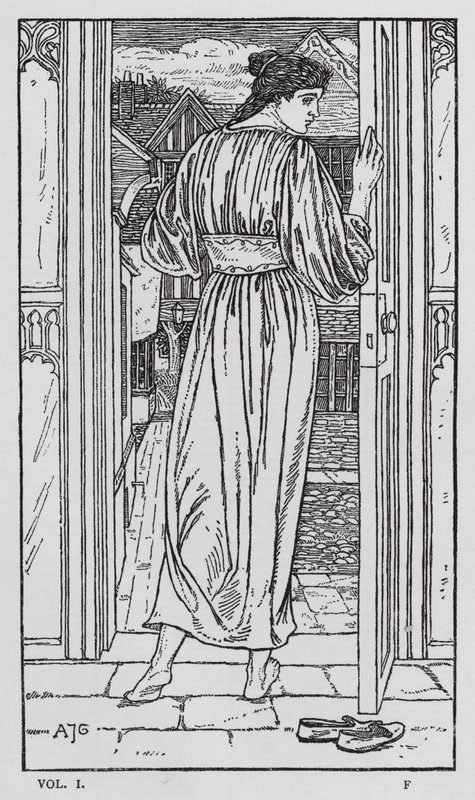 HC Andersen: Lykkens Goloshes (litho) af Arthur Joseph Gaskin