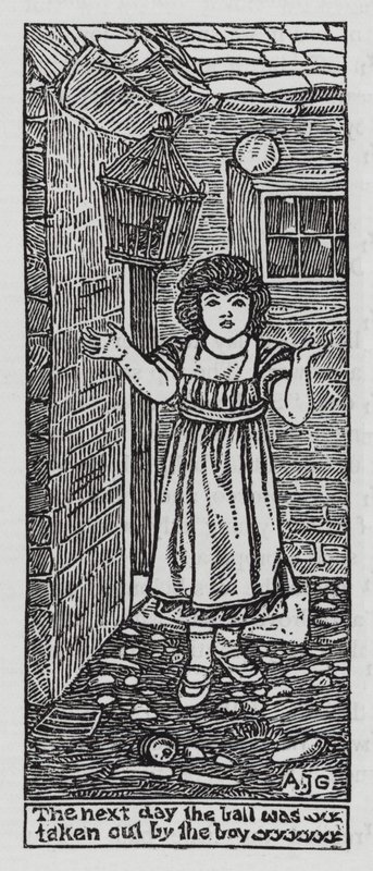 HC Andersen: De elskende (litho) af Arthur Joseph Gaskin
