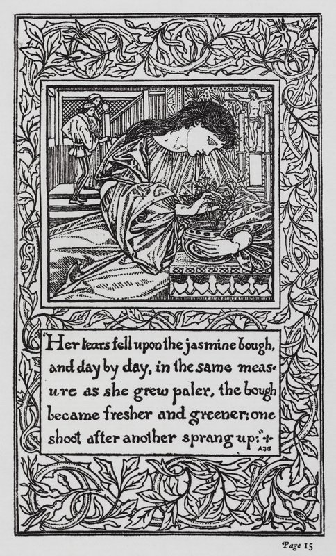 HC Andersen: Rose Elf (litho) af Arthur Joseph Gaskin
