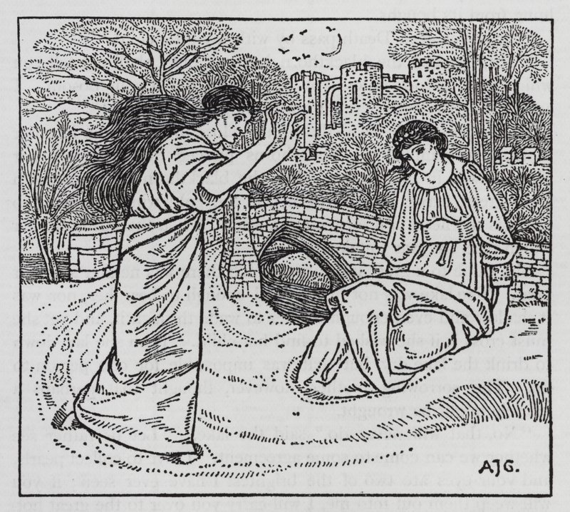 Hans Christian Andersen: Historien om en mor (Litho) af Arthur Joseph Gaskin