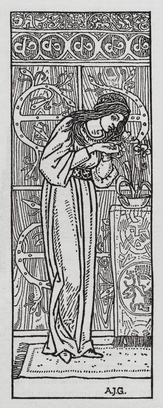 HC Andersen: Tommelise (litho) af Arthur Joseph Gaskin