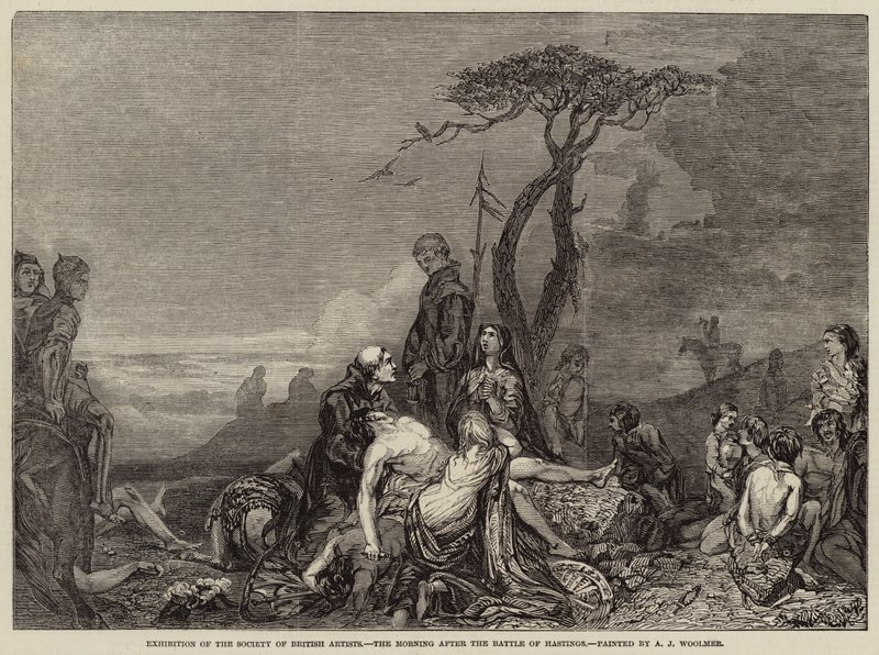 Morgenen efter slaget ved Hastings af Arthur Joseph Woolmer