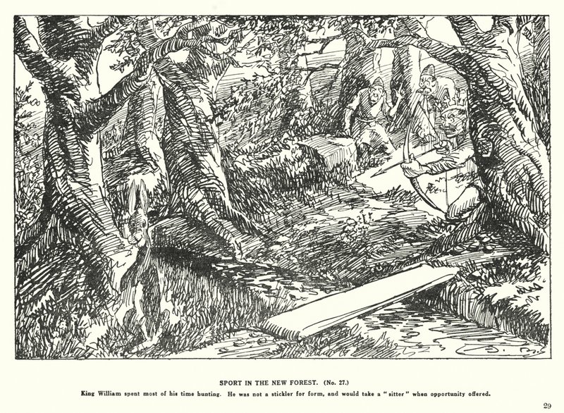 Sport i New Forest (litografi) af Arthur Moreland