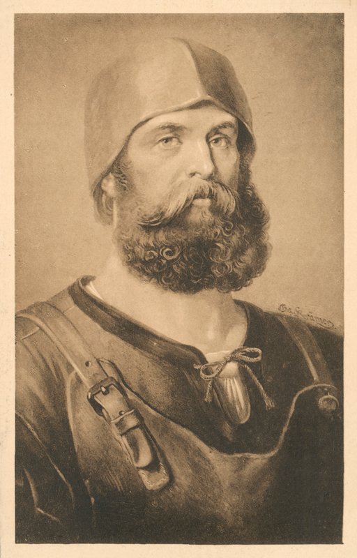 Peter Vischer den ældre, tysk billedhugger (litografi) af Arthur Quartley
