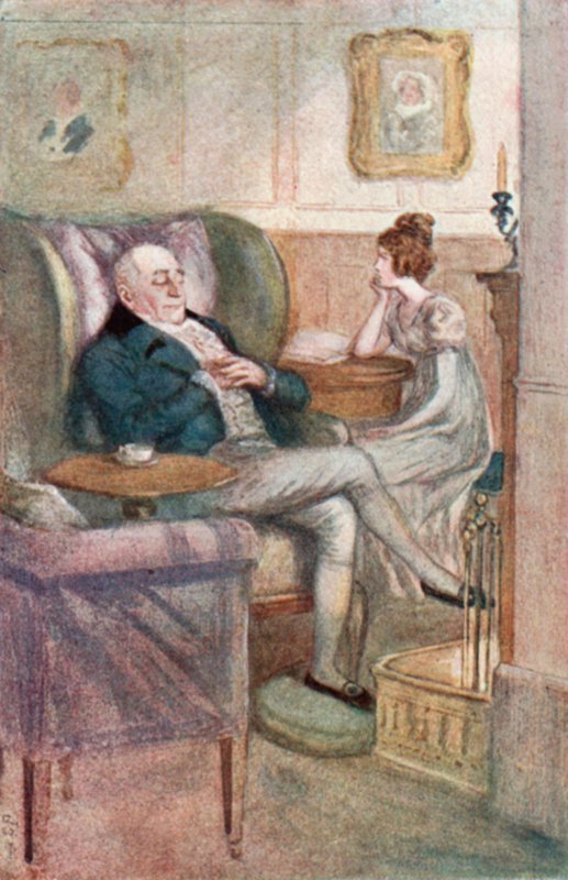 Illustration til Emma af Jane Austen af Arthur Wallis Mills